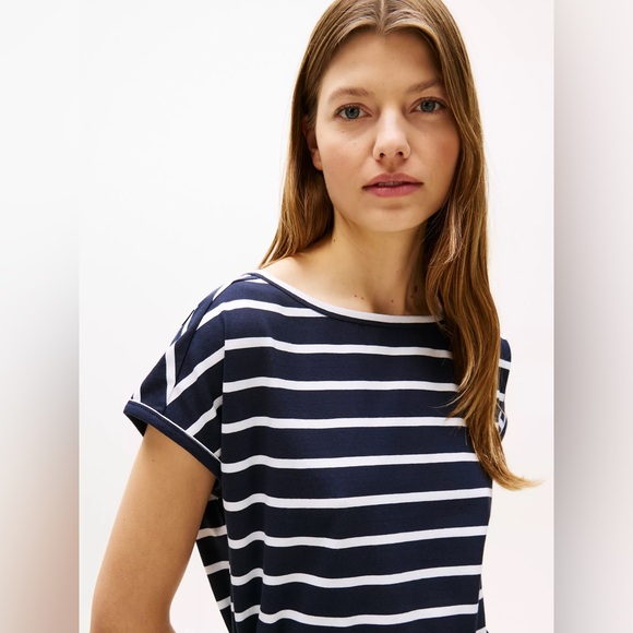 Brand New Tommy Hilfiger Women’s Navy Belted Stretch T-Shirt Dress, Size XXL NWT - Picture 2 of 7